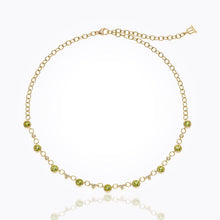 Load image into Gallery viewer, 18K Bellina Necklace with emerald and diamond