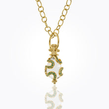Load image into Gallery viewer, 18K Matisse Amulet with rock crystal - 16x11mm