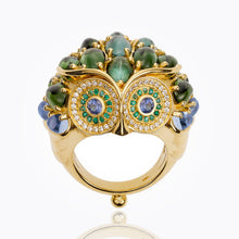 Load image into Gallery viewer, 18K Athena Owl Ring