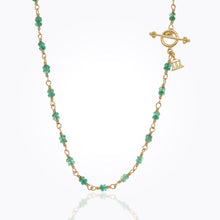 Load image into Gallery viewer, 18K Karina Necklace with Emerald