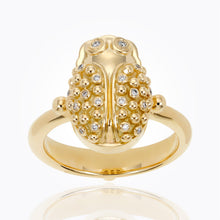 Load image into Gallery viewer, 18K Scarab Ring
