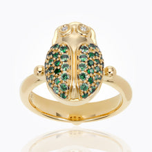 Load image into Gallery viewer, 18K Scarab Ring