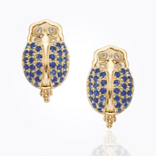 Load image into Gallery viewer, 18K Scarab Earring