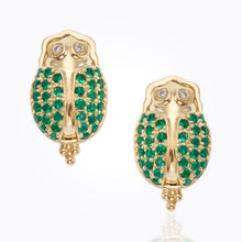 Load image into Gallery viewer, 18K Scarab Earring
