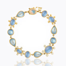 Load image into Gallery viewer, 18K Halo Link Bracelet with diamond