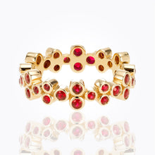 Load image into Gallery viewer, 18K Trio Eternity Ring