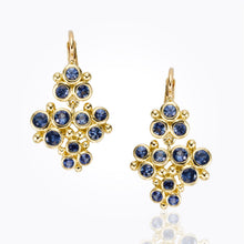 Load image into Gallery viewer, 18K Cluster Trio Earrings
