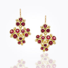 Load image into Gallery viewer, 18K Cluster Trio Earrings