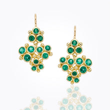 Load image into Gallery viewer, 18K Cluster Trio Earrings