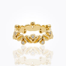 Load image into Gallery viewer, 18K Oliva Ring with diamond