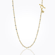 Load image into Gallery viewer, 18K Karina Necklace with aquamarine