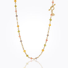 Load image into Gallery viewer, 18K Light Mix Karina Necklace with mixed gemstone