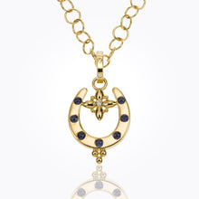 Load image into Gallery viewer, 18K Horseshoe Pendant