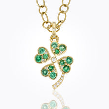 Load image into Gallery viewer, 18K Clover Pendant