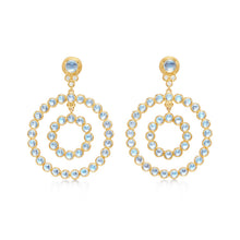 Load image into Gallery viewer, 18K Double Halo Earrings