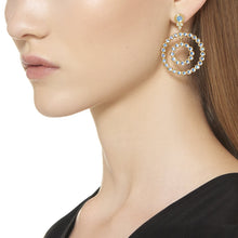 Load image into Gallery viewer, 18K Double Halo Earrings