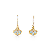Load image into Gallery viewer, 18K Lotus Earrings