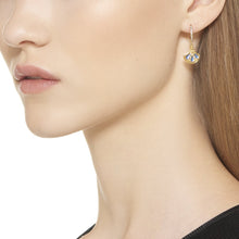 Load image into Gallery viewer, 18K Lotus Earrings