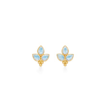 Load image into Gallery viewer, 18K Foglia Trio Earrings