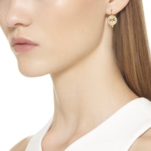 Load image into Gallery viewer, 18K Pavé Halo Cutout Dragonfly Earrings
