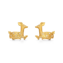 Load image into Gallery viewer, 18K Deer Earrings
