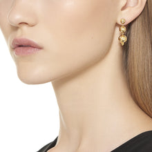 Load image into Gallery viewer, 18K Large Cosmos Triple Drop Earrings