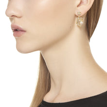 Load image into Gallery viewer, 18K Vine Amulet Earrings
