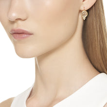 Load image into Gallery viewer, 18K Moonface Earrings