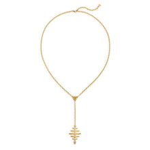 Load image into Gallery viewer, 18K Honeycomb Y-Necklace