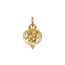 Load image into Gallery viewer, 18K Gemini Zodiac Pendant