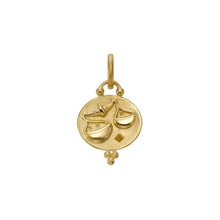 Load image into Gallery viewer, 18K Libra Zodiac Pendant