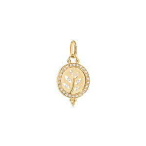 18K Cutout Tree Pendant