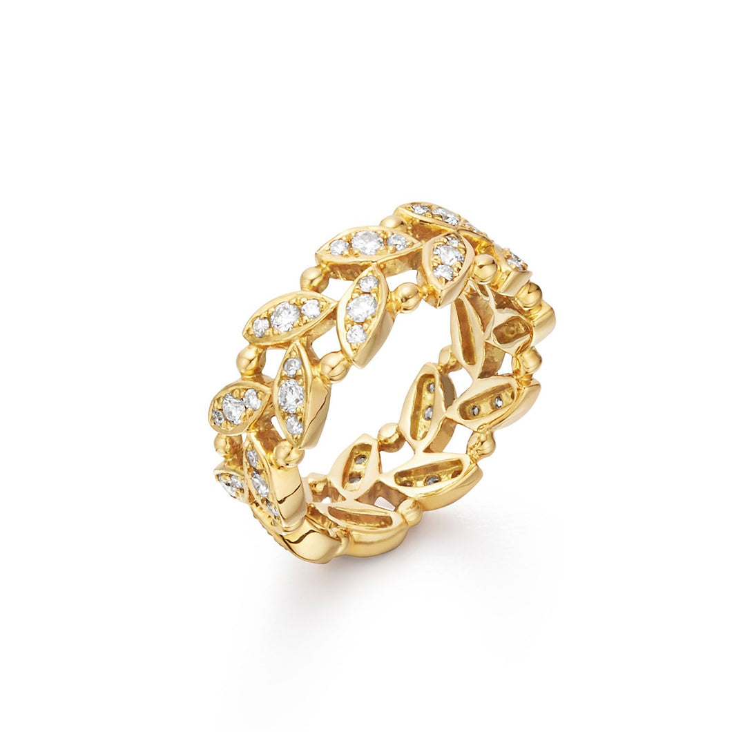 18K Foglia Ring
