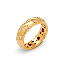 Load image into Gallery viewer, 18K Cosmos Band Ring